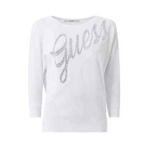 Guess dámský bílý tenký svetřík - S (A000)